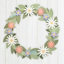 Cheerland Mother's Day Leaf and Flowers Wreath, Pastel, 1 Count