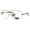 gold, variant on Nerd Metal Rebar Jewel Arm Designer Fashion Pilots Eyeglasses Silver