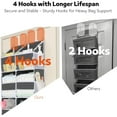 thumbnail image 5 of Over The Door Organizer with 10 Large Pockets and 10 Compartments，Nursery Shelves Baby Organizers,Anti Tilt 80 lb Load Behind Door Storage for Bedroom, Bathroom, Pantry, Nursery, (Black), 5 of 9