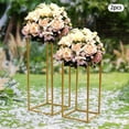 thumbnail image 6 of LOYALHEARTDY Metal Flower Stand, Stable and Durable, Gold, 4Pcs, 60x24x24 cm and 40x20x20 cm, 6 of 12