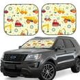 thumbnail image 1 of Saiise Heavy Equipment for Foldable Car Sun Shades (2-Pack) Offer Sun Protection with an Easy-fold Design for Convenient Windshield Shading-Medium, 1 of 6