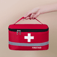 thumbnail image 4 of Portable First Aid Kit with Reflective Strip, Handheld Travel Medicine And Medication Storage Bag (1PC Red S), 4 of 7