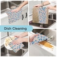 thumbnail image 2 of Yayeee 6 Pack Kitchen Dish Cloths Set for Washing Soft Drying Absorbent Microfiber Towels, Small Pink Flower, 2 of 9