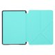 thumbnail image 4 of Funda protectora para libro electrónico, plegable, con patrón cruzado, compatible con la mano, para Kindle 658 2019, 4 of 8