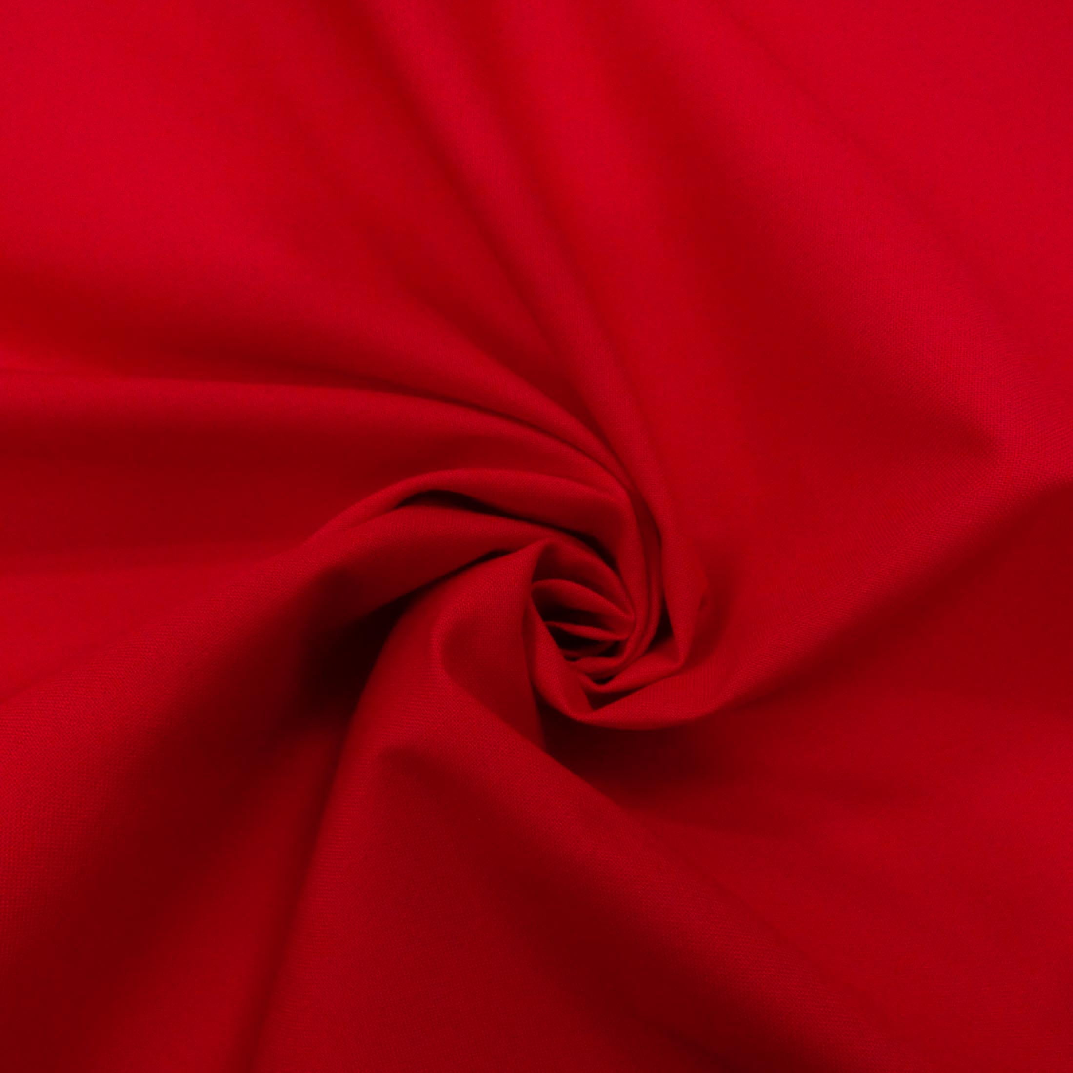 Waverly Inspirations 44' x 108' 100% Cotton 3 Yards Precut Quilting Fabric, Solid Poppy Red