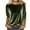 Army Green, variant on Velvet Tops for Women Dressy Casual Crewneck 3/4 Sleeve Velour Shirt Fall Winter Fashion Party Blouses