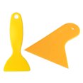 thumbnail image 1 of 2 Pcs Yellow Plastic Car Scraper : 1 Pcs Foils Cleaner Scraper Air Bubble Remover Stickers Install Tools & 1 Pcs Auto Car Window Sticker Film Scraper Squeegee Cleaning Tool,Yellow, 1 of 5