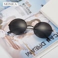 thumbnail image 2 of Gafas de sol Retro Vintage Punk para hombres y mujeres, gafas de sol populares de pesca, ocio, gafas de sol redondas de Metal, gafas de sol de moda UV400, 2 of 4