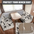 thumbnail image 4 of FOR U DESIGNS Raven Branch Pattern RV Dinette Cushion Covers Wear-Resistan Camper Cushion Slipcover Loveseat Sofa Chair Cover 1 Backrest Covers 1 Bench Covers and 1 Pillowcase, 4 of 8