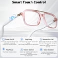 thumbnail image 3 of AI Smart Glasses for Men Women, Bluetooth Glasses with 164+ Languages Translation, Color-Change Lens and Hands-Free Calls for Travel Meeting Trade Business, 3 of 9