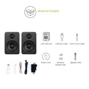 Kanto YU2 - Speakers - USB - 25-watt - 2-way - matte black