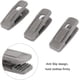 thumbnail image 4 of Clip de flocado de 20 piezas - Gris Adepaton WRHS-146-2, 4 of 7