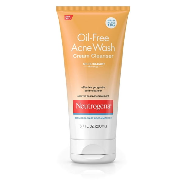 Crema limpiadora facial Neutrogena sin aceite para el acné, 200 ml
