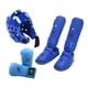 thumbnail image 1 of Equipo de entrenamiento de karate con espinilleras, calzado, casco de entrenamiento de boxeo, para artes marciales de sparring, Sanda, Grappling Azul S, 1 of 8