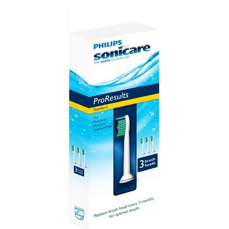 Philips Sonicare ProResults Standard Brush Heads, 3-Pack