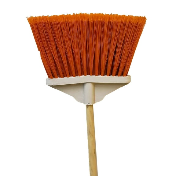 Fan Broom Plastic w/ Wood Handle lrg