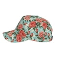 thumbnail image 2 of Lsque Rose Flowers Baseball Cap Trucker Low Profile Hat Golf Dad Hat Adjustable Original Classic Unconstructed Plain Cap Men Women, 2 of 9