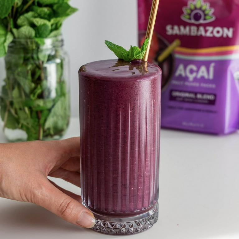 Sambazon Organic Original Acai Superfruit Packs for Smoothies and