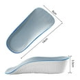 thumbnail image 5 of 1 Pair Sponge Insole Orthopedic High Insole Height Increase Arch Support Shoe Inserts for Women And Men, 5 of 8