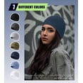 thumbnail image 6 of 2 Pieces Cotton Skull Caps for Men Women Helmet Liner Breathable Sleep Hat Chemo Headwear Running Cap, 6 of 7