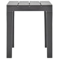 thumbnail image 3 of vidaXL Garden Benches 2 pcs Mocca Plastic, 3 of 4