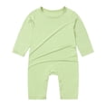 thumbnail image 1 of Pajamas Long Sleeve Rompers Snap Closure Sleeper Boy Girls Clothes, 1 of 7