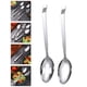 thumbnail image 4 of 2 cucharas de acero inoxidable para servir alimentos, prácticas cucharas coladoras de autoservicio., 4 of 5