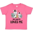 thumbnail image 3 of Inktastic Zebra My Auntie Loves Me Boys or Girls Toddler T-Shirt, 3 of 5