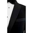 thumbnail image 4 of Carlo Lusso Men's C67901 Slim fit Single Breasted 2 Button Front Notch Lapel Tuxedo Suit Set - Black - 36R, 4 of 4