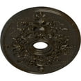 thumbnail image 3 of Ekena Millwork 30 3/4"W x 21 1/4"H x 3 7/8"ID x 1 5/8"P Alexa Ceiling Medallion (Fits Canopies up to 5 5/8"), Hand-Painted Stone Hearth Crackle, 3 of 6