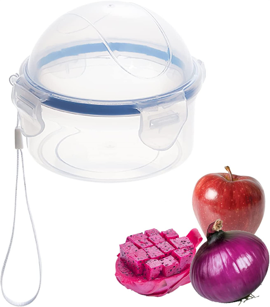 Onion Storage Container and Tomato Lemon Apple Produce Saver Holder