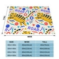 thumbnail image 4 of XMXT Throw Blanket, Jumping Cartoon Tiger Machine Washable Blankets for Sofa, 50 x 40 inches, 4 of 9