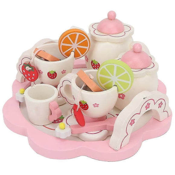 Mini Simulation Afternoon Tea Dessert Station Kitchen Tableware Pretend Play Toys for Kids