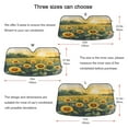 thumbnail image 5 of ALAZA Sunflower Field Windshield Sun Shade Car Foldable Sun Visor Block UV Rays Protector 53"x23.5", 5 of 8