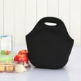 thumbnail image 5 of Insulated Neoprene Lunch Tote Bag, 11.8" X 5.9" X 11" Waterproof Soft-Grip Cooler for Work & office, Machine-Washable Thermal Picnic Pouch Keeps Food Cold 4 , 1*Outdoor Neoprene Lunch Bag Picnic Bag, 5 of 5