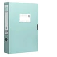 thumbnail image 2 of File Box Plastic - File Organizer Box Foldable A4 Document Storage Holder, Plastic File Storage Box - Thickened Magazine Holder Desktop Supplies, Vintage Deep 1.4in Light Green 9.2x1.4x12.2", 2 of 5