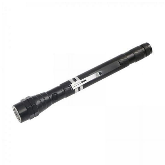 Almencla 3xTelescopic Flexible Pick Up Tool LED Flash Light Extendable Black