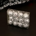 thumbnail image 5 of Hvmvliv Christmas Ornaments 12Pc 1.17inch Christmas Decorative Glitter Hanging Balls Ornament for Christmas Tree Shatterproof Xmas Party Wedding Tree Decorations Silver, 5 of 6