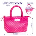 thumbnail image 3 of PixieCrush Pretend Play Kid Purse Set for Girls with Handbag, Pretend Smart Phone, Keys with Remote, Pretend Makeup, Lipstick - Interactive & Educational Toy (Pink Polka dot), 3 of 5