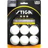 STIGA Three Star White Table Tennis Balls
