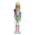 thumbnail image 3 of HOMYL Nutcracker Figurine Christmas Nutcracker Figure for Holiday Home Living Room Green, 3 of 8