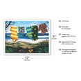 thumbnail image 2 of Just Hangin' - Hawaiian Paradise Ocean View - From an Original Color Painting by Scott Westmoreland - Master Art Print (Unframed) 9in x 12in, 2 of 4