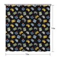thumbnail image 5 of Retro Consoles Games Icons Black Pattern Shower Curtain 72"x72" ,Bathroom Decorative Shower Curtains Set with 12 Hooks,Modern Waterproof Washable Shower Curtain, 5 of 6