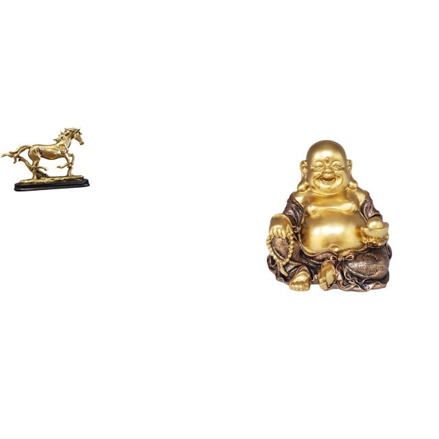 Escultura Figura Obra De Arte Adorno Coleccionable Estatua De Caballo Decoración De Escritorio Estantería Muebles De Sala Decoración Del Hogar Buda Maitreya Budista Feng Shui Chino Estatua