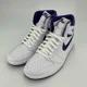 thumbnail image 1 of N I-K-E A i r-Jor-dan A i r-Jor-dan Women s A i r-Jor-dan 1 High OG Court Purple Sneakers, 1 of 6