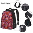 thumbnail image 3 of Disketp Red Lips Kissing Mochila Estampada de Gran Capacidad con Lonchera y Estuche, Set de 3 Piezas para Estudiantes, 3 of 7