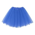 thumbnail image 2 of DuoJiaJ Tutu Skirts for Women Layered Pleated Skirts Ealstic A-Line Adult Dancing Skirts,Blue B, 2 of 5