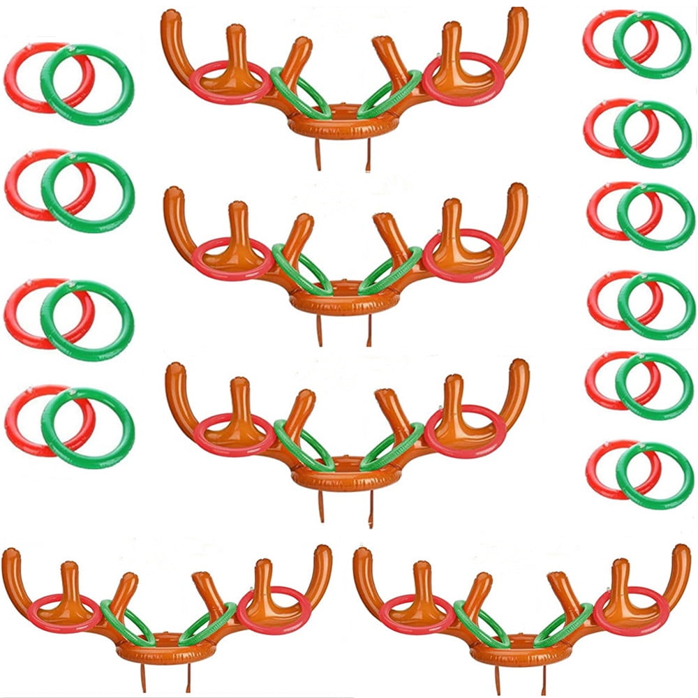 5Pcs Antlers Ring Hook Game Party Inflatable Reindeer, Christmas Party  Antler Hat Games for Kids Adults Family Indoor Outdoor Carnival Xmas Games  (5 Antlers + 20 Rings) - Walmart.com