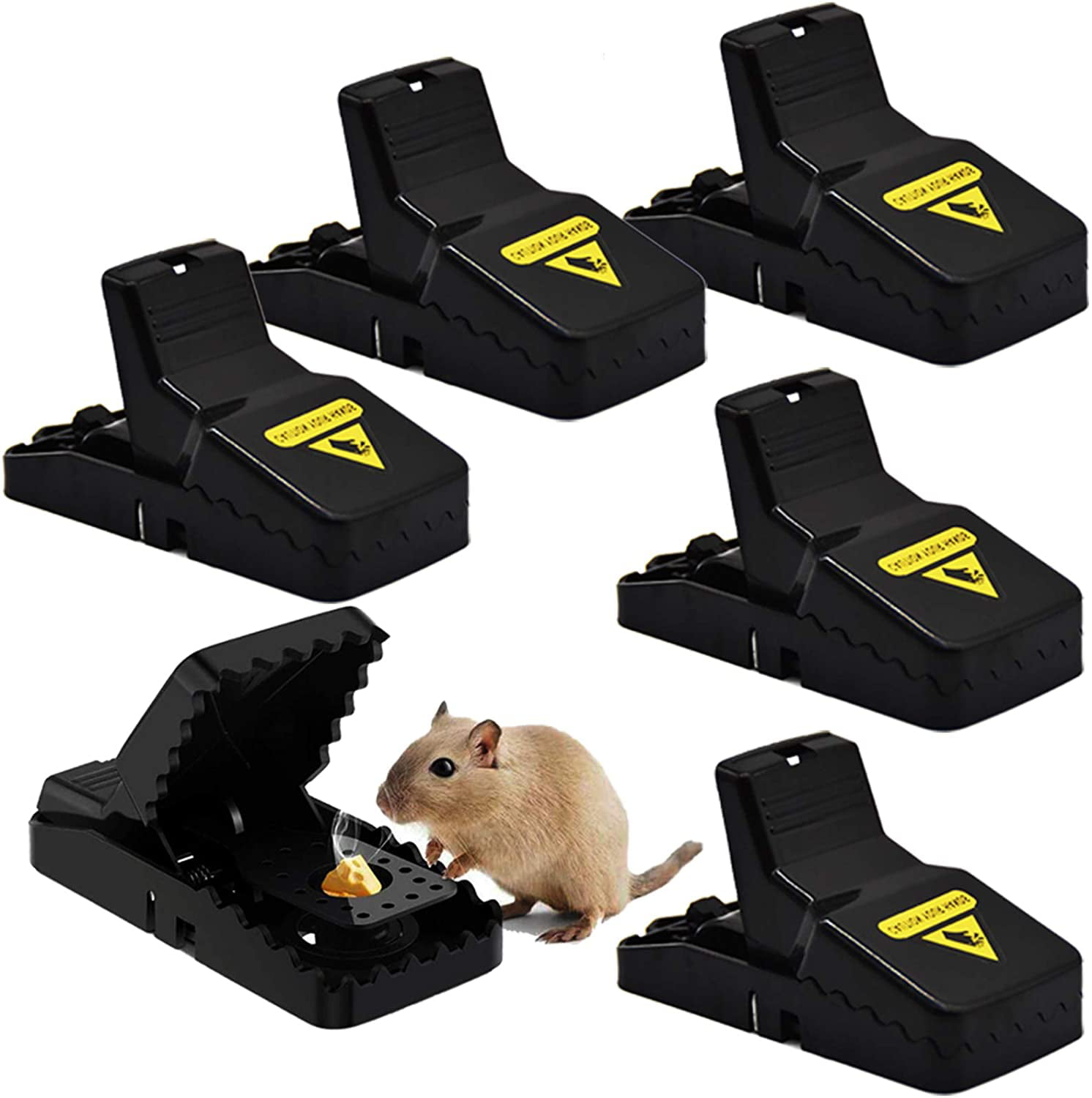 2PCS Reusable Catching Mice Mouse Traps Mousetrap Bait Snap Spring shan 