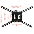 VideoSecu Articulating TV Wall Mount for Most 26"55" LG LED LCD Plasma